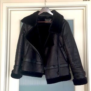 BLANK NYC faux vegan shearling coat